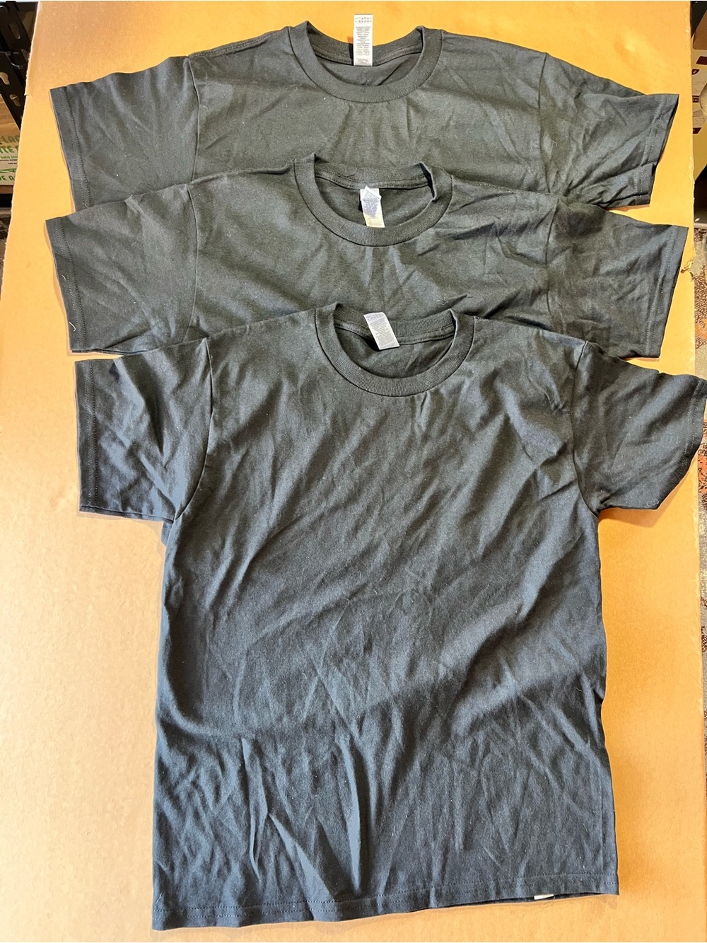 Gildan Black Short Sleeve Crew Neck T-Shirt Trio